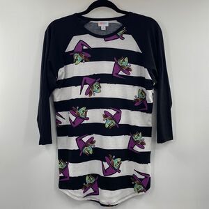 3For$20 Lularoe Halloween Witch Theme Stripes Top size Medium